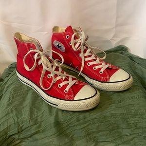 Men’s Converse High-Top Chuck Taylors Red